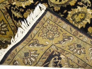 Black Floral Classic 3X8 Agra Jaipur Oriental Runner Rug