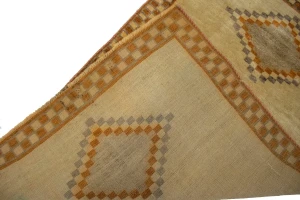 Vintage Tribal Beige 3'6X5'3 Gabbeh Lori Persian Rug