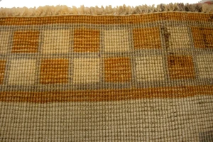 Vintage Tribal Beige 3'6X5'3 Gabbeh Lori Persian Rug
