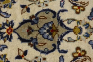 Semi Antique Beige Traditional 8X12 Kashan Persian Rug