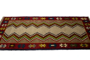 Vintage Multicolored Tribal 3X6 Shiraz Persian Rug