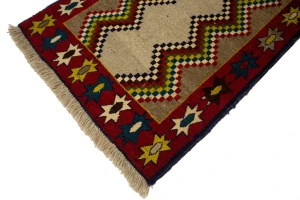 Vintage Multicolored Tribal 3X6 Shiraz Persian Rug