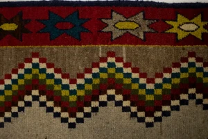 Vintage Multicolored Tribal 3X6 Shiraz Persian Rug