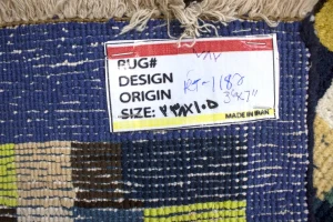 Semi Antique Multicolored 3'6X8 Gabbeh Persian Rug