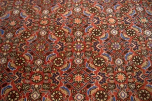 Orange Floral Tribal 2'5X3'3 Bidjar Persian Rug