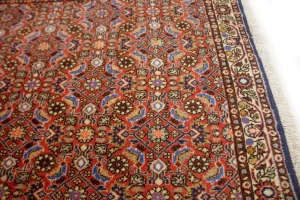 Orange Floral Tribal 2'5X3'3 Bidjar Persian Rug
