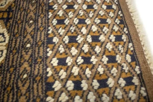 Antique Tribal Gray & Brown 4X6 Turkoman Persian Rug