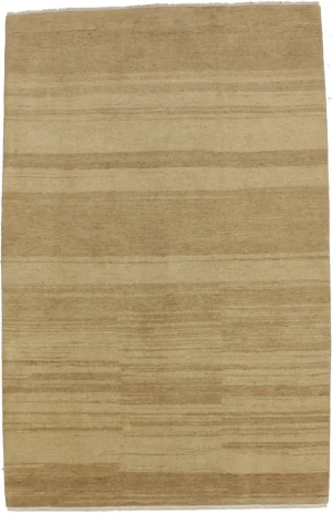 Beige Tribal 5'6X8'7 Gabbeh Persian Rug
