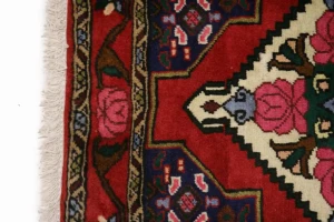 Vintage Red Floral 3X13 Bidjar Sanneh Persian Runner Rug