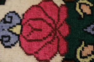Vintage Red Floral 3X13 Bidjar Sanneh Persian Runner Rug
