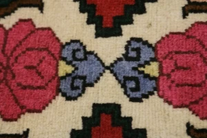 Vintage Red Floral 3X13 Bidjar Sanneh Persian Runner Rug