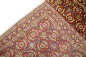 Semi Antique Allover Floral 4X6 Tabriz Persian Rug