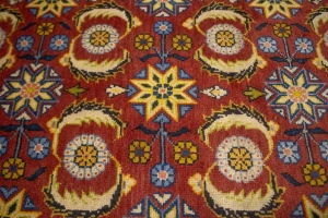 Semi Antique Allover Floral 4X6 Tabriz Persian Rug