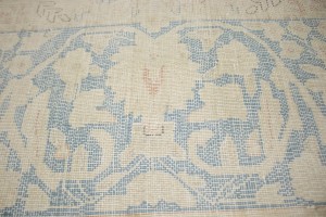 Antique Muted Distressed Floral 10X13 Kerman Persian Rug