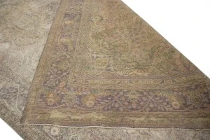 Antique Traditional Muted 10X13 Tabriz Persian Rug