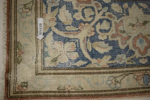 Distressed Antique Floral Classic Orange 10X13 Kerman Persian Rug