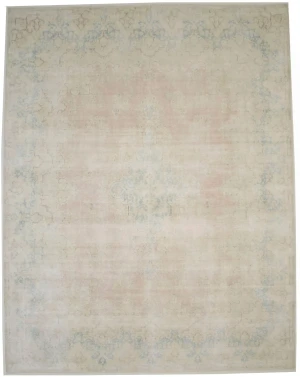 Antique Muted Distressed Traditional 10X13 Kerman Persian Rug