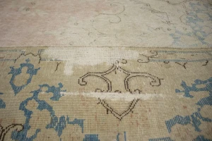 Antique Muted Distressed Traditional 10X13 Kerman Persian Rug