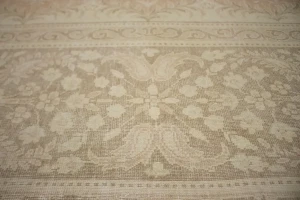 Antique Muted Orange Floral 10X13 Kerman Persian Rug
