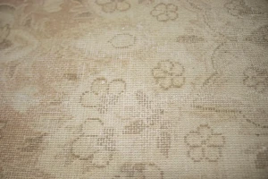 Antique Muted Orange Floral 10X13 Kerman Persian Rug