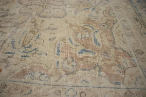 Antique Muted Traditional Floral 10X13 Kerman Persian Rug