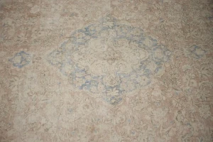 Antique Muted Traditional Floral 10X13 Kerman Persian Rug