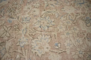 Antique Muted Traditional Floral 10X13 Kerman Persian Rug