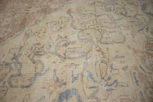 Antique Muted Traditional Floral 10X13 Kerman Persian Rug