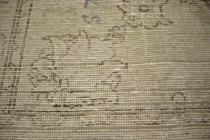 Muted Beige Antique Traditional 9'5X12'5 Tabriz Persian Rug