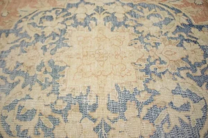 Antique Muted Distressed Floral 9'6X11'9 Kerman Persian Rug