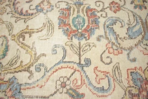 Antique Muted Floral Traditional 9X13 Tabriz Persian Rug
