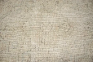 Muted Beige Distressed Traditional Antique 10X13 Tabriz Persian original Rug