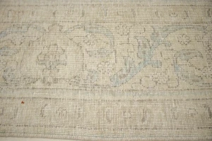 Muted Beige Distressed Traditional Antique 10X13 Tabriz Persian original Rug