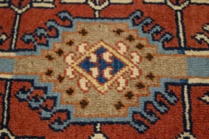 Rusty Red Vintage Tribal 1'8X2'7 Floral Yalameh Persian Rug