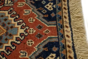 Rusty Red Vintage Tribal 1'8X2'7 Floral Yalameh Persian Rug