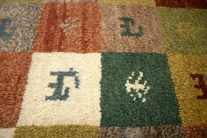 Multicolored Tribal Checkered 2X3 Gabbeh Persian Rug