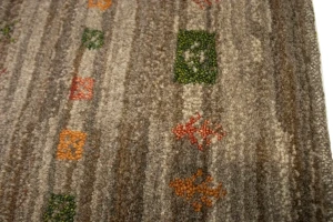 Vintage Tribal Brown 3'3X4'9 Gabbeh Persian Rug