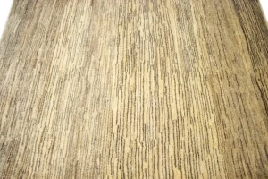 Vintage Tribal Stripes 3'8X4'5 Gabbeh Persian Rug