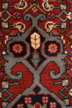 Vintage Red Tribal 6'7X10'5 Zanjan Persian Rug