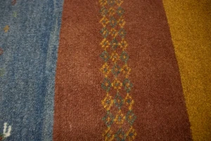 Vintage Tribal Multicolored Stripes 3X5 Gabbeh Persian Rug