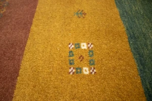 Vintage Tribal Multicolored Stripes 3X5 Gabbeh Persian Rug