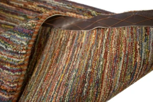 Multicolored Vintage Stripes Tribal 3X4 Gabbeh Persian Rug
