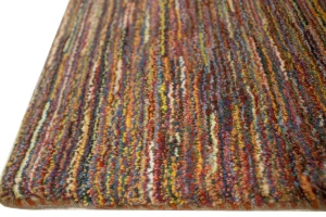Multicolored Vintage Stripes Tribal 3X4 Gabbeh Persian Rug