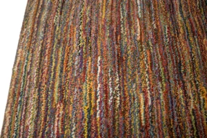 Multicolored Vintage Stripes Tribal 3X4 Gabbeh Persian Rug