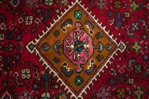 Red Vintage Tribal 3X5 Pictorial Hamedan Persian Oriental Rug