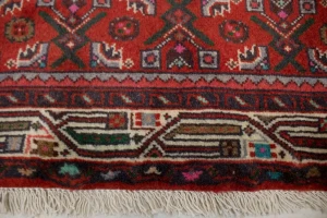Red Vintage Tribal 3'5X5 Floral Hamedan Persian Rug