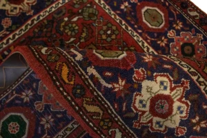 Vintage Floral Rusty Red 3X5 Bidjar Gholtogh Persian Rug