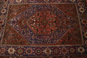 Vintage Floral Rusty Red 3X5 Bidjar Gholtogh Persian Rug