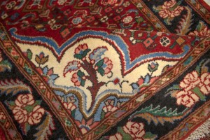 Vintage Floral Red 4X5 Gholtogh Persian Rug
