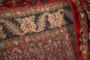 Vintage Floral Red 4X5 Gholtogh Persian Rug